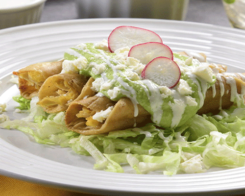 Tacos Dorados de pollo (Orden de 4 tacos) - Imagen 2